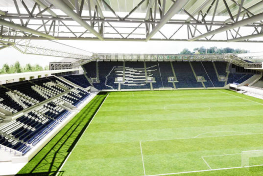 Lavori alla tribuna UBI