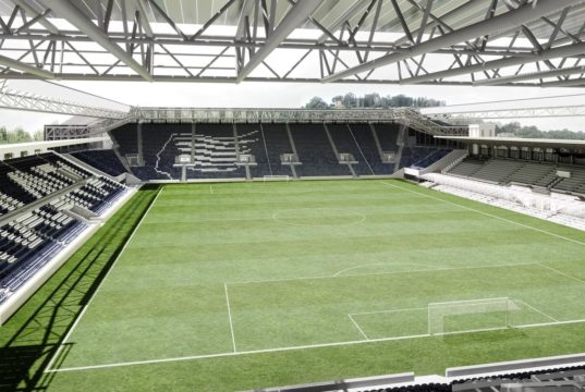 Lavori alla tribuna UBI