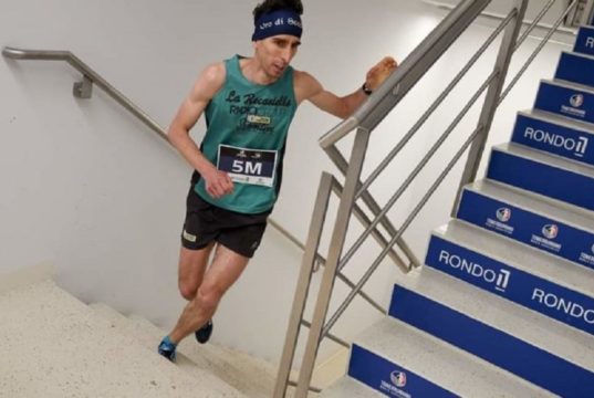 Fabio Ruga porta a Gazzaniga il titolo europeo di Towerrunning