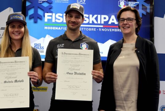 Michela Moioli e Omar Visintin premiati per i loro meriti olimpici ModenaFiere