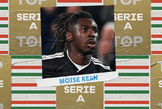 Moise Kean miglior giocatore della 15.a giornata di Serie A