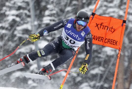 Mattia Casse sale sul podio in Val Gardena. La prima volta in Coppa del mondo Discesa in Val Gardena