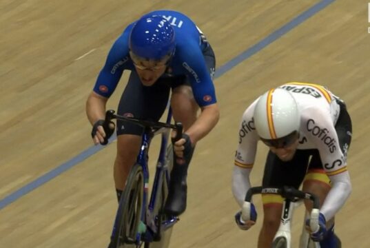 Capolavoro di Simone Consonni: è d’oro agli Europei nella corsa a punti Europei di Ciclismo su pista