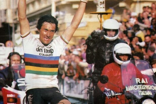 “Racconti sui pedali”, a Gandino ospite illustre il campione del mondo Giuseppe Saronni Racconti sui pedali