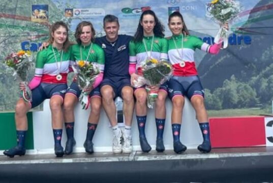 La Valcar-Travel & Service vince l’oro fra le juniores ai Campionati Italiani cronosquadre Ciclismo