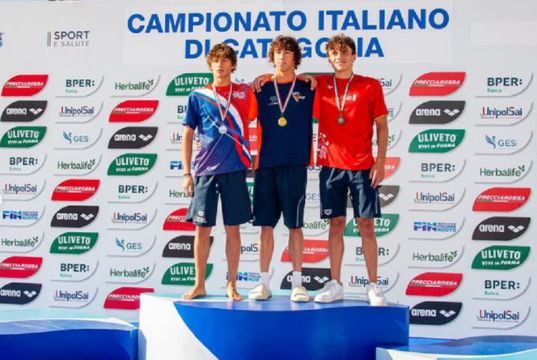Andrea Camozzi e Alice Bonini conquistano l’argento nei 200 metri farfalla al Campionato italiano di Categoria Nuoto