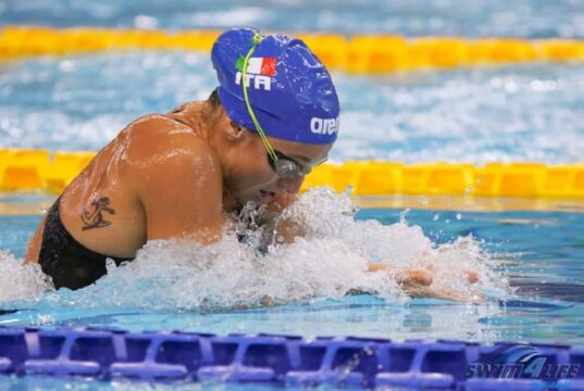 Francesca Fangio vince l’oro nei 200 metri misti e l’argento nei 50 metri rana al Campionato Italiano di Categoria Estivo Nuoto
