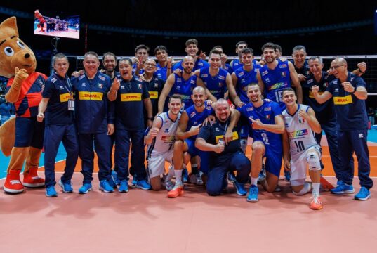 Esordio vincente (3-0) dell’Italvolley maschile sul Belgio agli Europei Europei di volley 2023