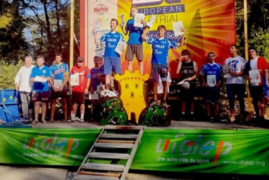 Luca Tombini ed Elia Orfino salgono sul podio agli Europei di bike trial Europei Bike Trial