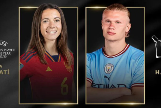 Bonmatì e Haaland eletti migliori giocatori dell’anno. Wiegman e Guardiola migliori allenatori Giocatori dell'anno