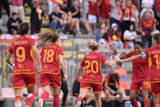 Calcio femminile: Roma e Juventus viaggiano a punteggio pieno Roma-Inter