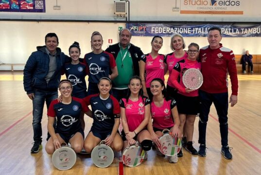 Tamburello Serie A indoor donne. Il Ciserano vince nettamente su Firenze: 13-2 Tamburello indoor