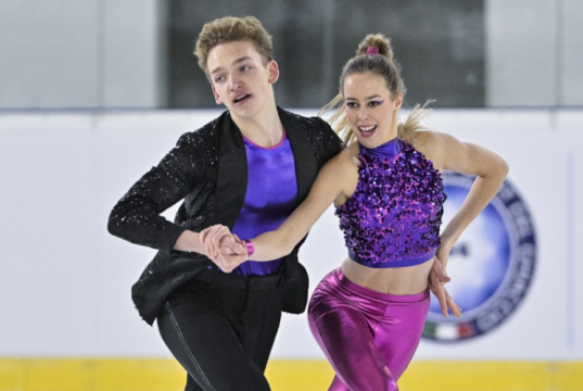 Tali e Lafornara firmano il miglior punteggio nella rhytm dance juniores ai Campionati Italiani di pattinaggio Campionati Italiani Pattinaggio di figura