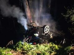 Roma, a folle velocità su via Casilina: auto si ribalta e prende fuoco, 2 morti