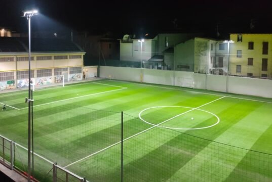 All’Oratorio di Gandino si inaugura il nuovo campo sintetico oratorio di Gandino