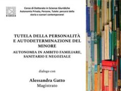 Famiglia, alla Bicocca dialogo con magistrato A. Gatto su autodeterminazione del minore