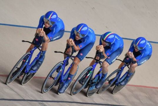 Campionati Europei Under 23 e Juniores: Quaranta vince l’oro nell’inseguimento a squadre, bronzo per Pellegrini e Milesi Europei ciclismo su pista Under 23 e Juniores