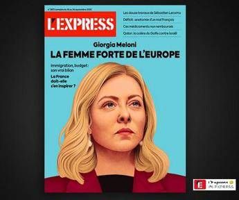 Giorgia Meloni sulla copertina del settimanale L’Express: “La donna forte d’Europa”