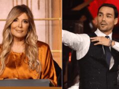 Ballando, Lucarelli stuzzica Fognini: “Cosa ne pensi del poliamore?”