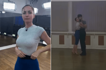 Ballando con le stelle, Andrea Delogu torna in sala prove: l’abbraccio con Nikita