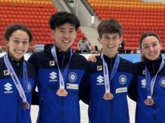 Coppa del Mondo Juniores di short track, Filippo Pezzoni e Aaron Van Quang Pietrobono conquistano il bronzo nella mixed team relay