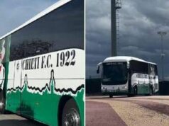 Sassi contro il bus del Chieti dopo sconfitta a Recanati: indagini in corso