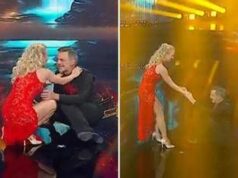 Ballando con le stelle, Beppe Convertini torna in pista e… cade