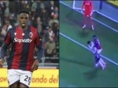 Bologna-Juve, Lucumì sbatte a terra Conceicao in area ma l’arbitro non fischia