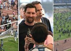 Messi a Calcutta, delirio allo stadio: caos e disordini