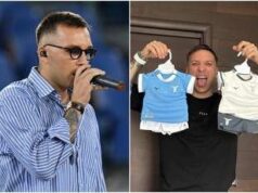 Briga, primi regali per la figlia? Due maglie della Lazio