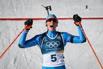 Milano Cortina, Vittozzi medaglia d’oro in gara a inseguimento del biathlon