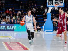 Stefano Bossi, il capitano della Blu Basket Bergamo folgorato dalla ChorusLife Arena Blu Basket Bergamo