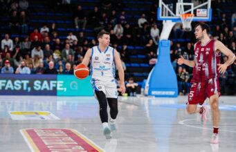 Stefano Bossi, il capitano della Blu Basket Bergamo folgorato dalla ChorusLife Arena Blu Basket Bergamo
