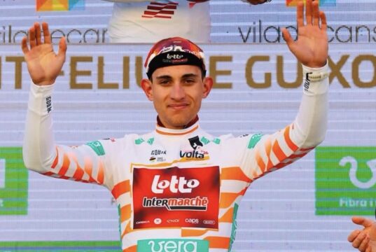 Vuelta Ciclistica a Catalunya, Simone Gualdi veste la maglia bianca di miglior giovane