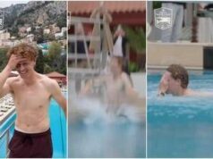 Sinner, festa a Montecarlo con… tuffo in piscina