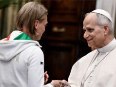 Arianna Fontana e Michela Moioli incontrano Papa Leone XIV con i campioni di Milano-Cortina 2026 Papa Leone XIV