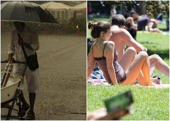 Diluvio di 48 ore su tre regioni e caldo fino a 34 gradi, ecco la perturbazione che spacca l’Italia