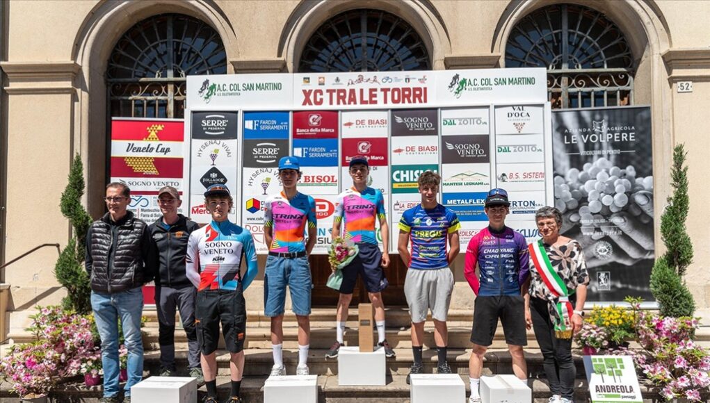 Il podio del Xc tra le Torri - credit Maurizio Bertazzaon Cross Country Tra le Torri