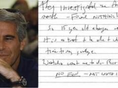 Jeffrey Epstein, il biglietto choc prima della morte: “Indagato per mesi, non hanno trovato nulla”