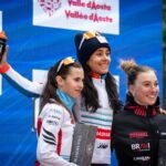 Laura Squarise con la maglia di leader delle U23 del circuito Italia Bike Cup – credit Alessio Pederiva