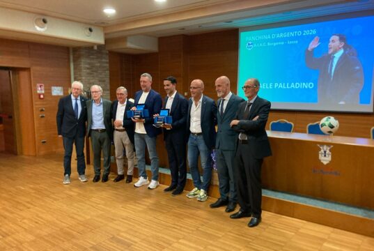 Alessio Delpiano e Raffaele Palladino premiati con la Panchina d’Argento al Memorial Mazza Panchina d'argento