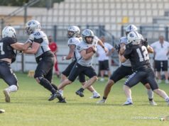 Football americano, i Frogs Legnano chiudono la regular season con una sconfitta all’over time. Vittoria Panthers a Parma Frogs Legnano