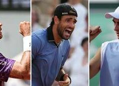Roland Garros, tris azzurro ai quarti: Cobolli, Berrettini e Arnaldi avanti tutta