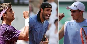 Roland Garros, tris azzurro ai quarti: Cobolli, Berrettini e Arnaldi avanti tutta
