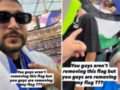 “Via la bandiera di Israele e non quella della Palestina”, tensione ai Mondiali