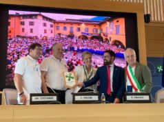 La Corsa delle uova di Gandino presentata in Regione con Federica Picchi e Paolo Franco In Regione Lombardia