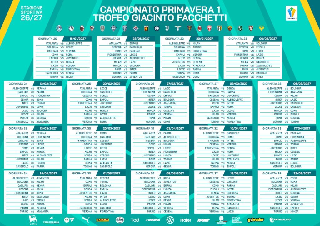 Calendario primavera 1