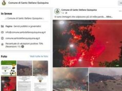 Agrigento, vasto incendio raggiunge centro abitato di Santo Stefano Quisquina: evacuate decine di case