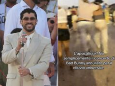 Bomba d’acqua a Milano, interrotto concerto di Bad Bunny: spettatori feriti