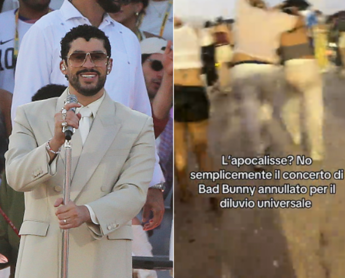 Bomba d’acqua a Milano, interrotto concerto di Bad Bunny: spettatori feriti